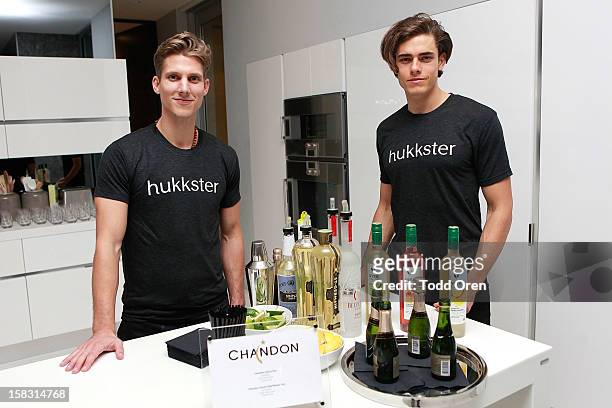 General atmosphere at the Hukkster Holiday Party Hosted by Louise Roe and Founders Katie Finnegan and Erica Bell at a Private Residence on December...