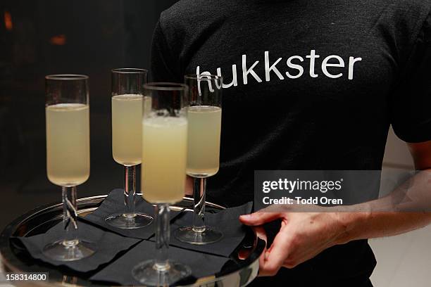 General atmosphere at the Hukkster Holiday Party Hosted by Louise Roe and Founders Katie Finnegan and Erica Bell at a Private Residence on December...