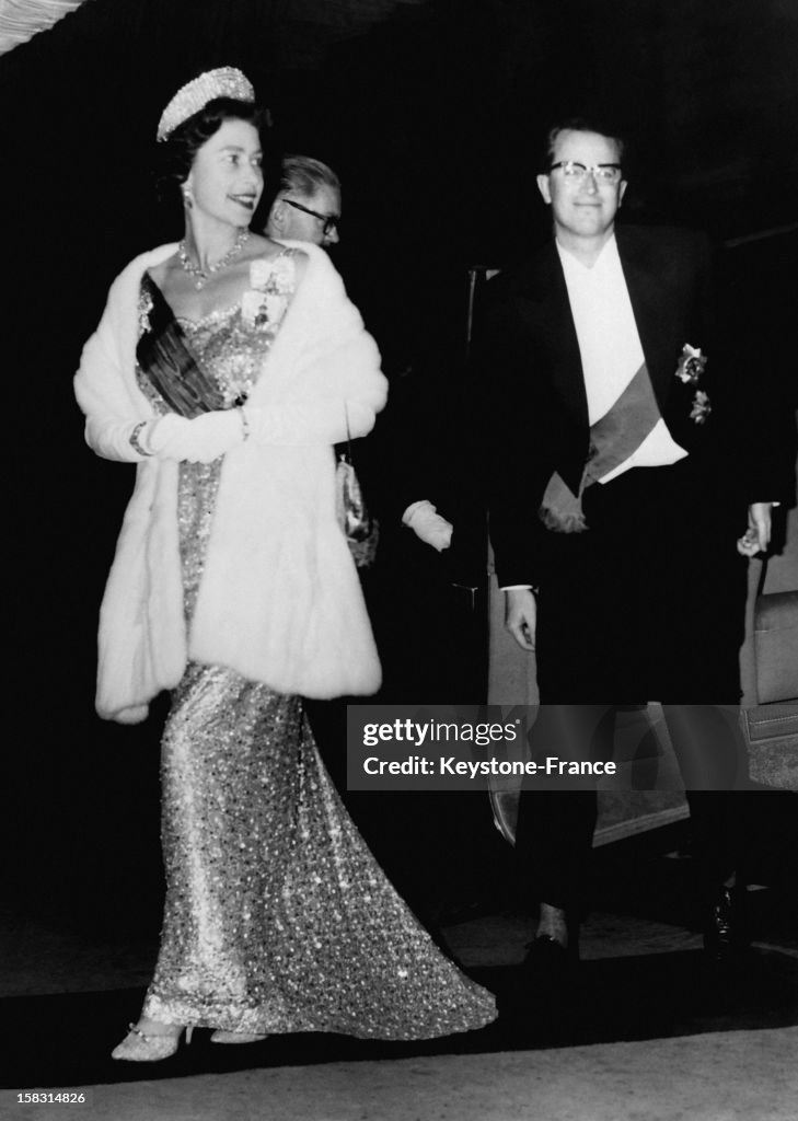 The King Of Belgium Baudouin And The Queen Fabiola In London During Official Visit