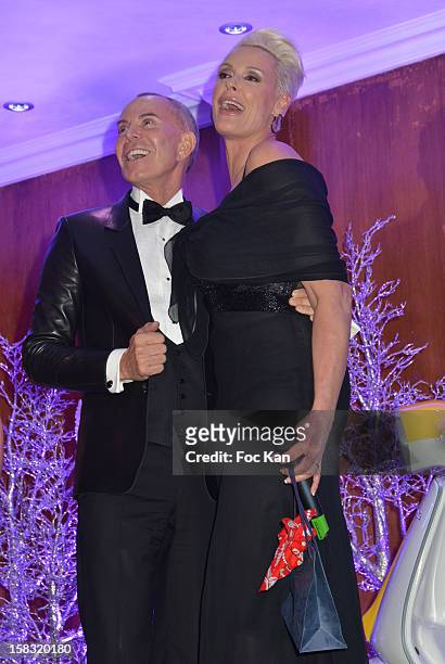 Jean Claude Jitrois and Brigitte Nielsen attend the The Bests Awards 2012 Ceremony at the Salons Hoche on December 11, 2012 in Paris, France.