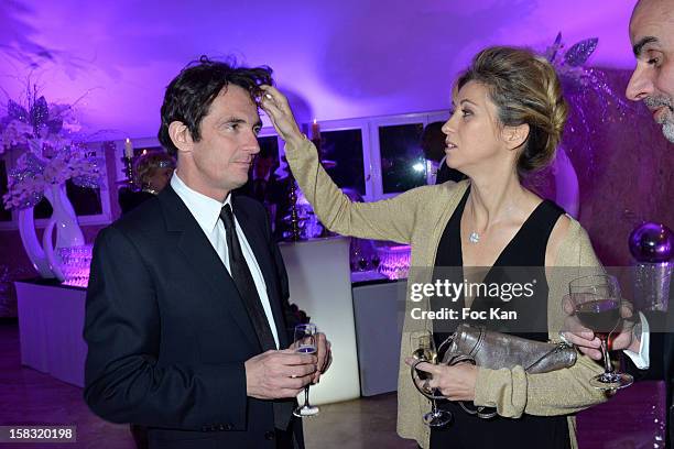 Denis Westhoff and his wife attend the The Bests Awards 2012 Ceremony at the Salons Hoche on December 11, 2012 in Paris, France.