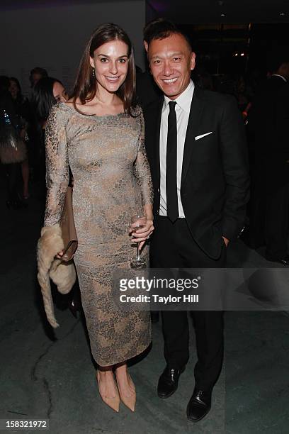 Designer Ariana Rockefeller Bucklin and ELLE Creative Director Joe Zee attend The Museum of Modern Art's Jazz Interlude Gala After Party at MOMA on...