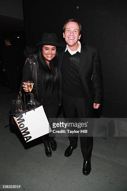 Management's Anel Pla and author James Hester attend The Museum of Modern Art's Jazz Interlude Gala After Party at MOMA on December 12, 2012 in New...