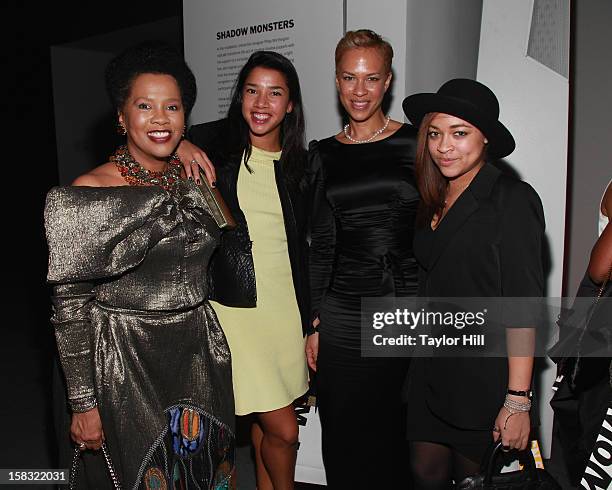 Sherry Bronfman, Hannah Bronfman, Tanya Lewis, and Satchel Lee attend The Museum of Modern Art's Jazz Interlude Gala After Party at MOMA on December...