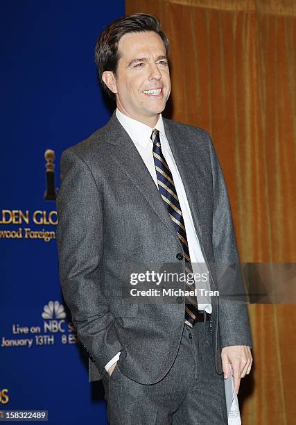 Ed Helms attends the 70th Annual Golden Globe Awards nominations announcement held at The Beverly Hilton on December 13, 2012 in Los Angeles,...