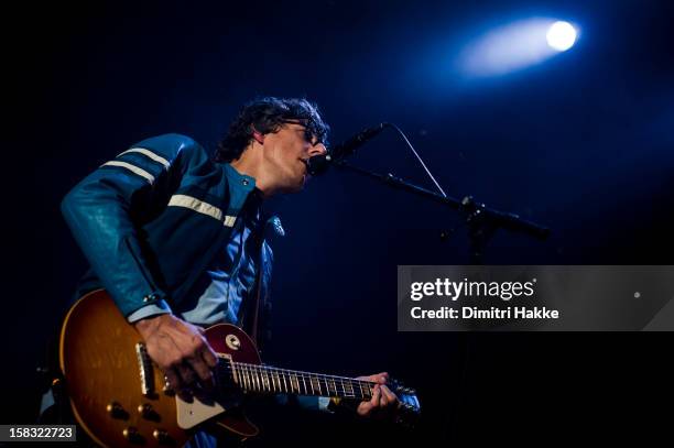 Anne Soldaat performs on stage at Nationale Toneel Gebouw for Crossing Border Festival on November 16, 2012 in The Hague, Netherlands.