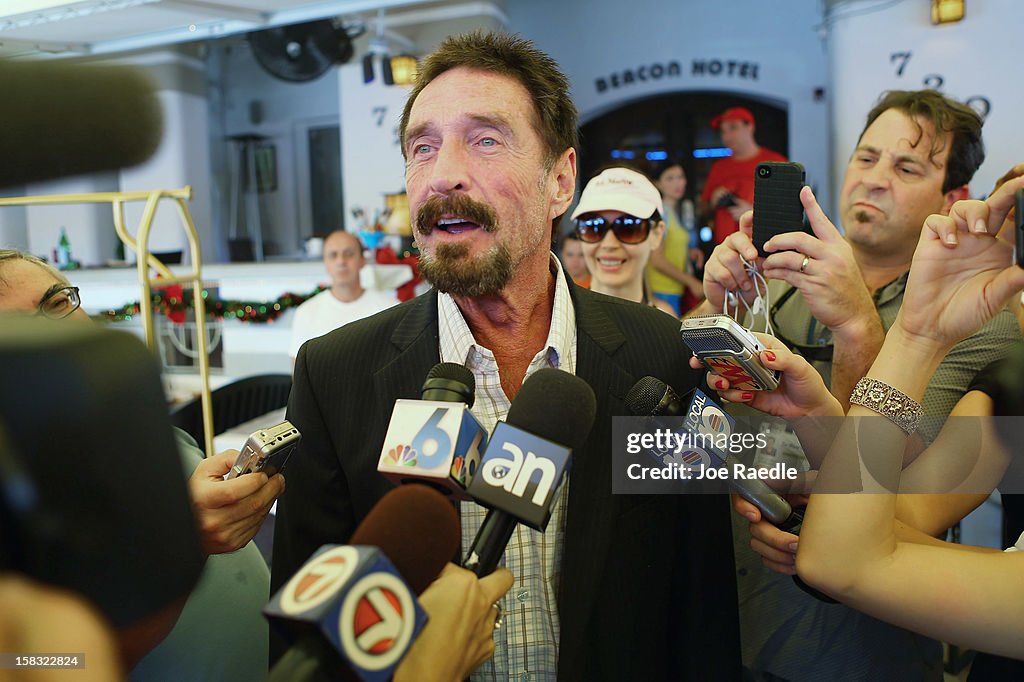 Anti-Virus Software Magnate John McAfee Back In U.S. After Fleeing Belize For Guatemala