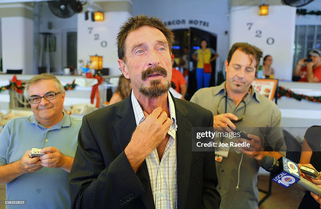 Anti-Virus Software Magnate John McAfee Back In U.S. After Fleeing Belize For Guatemala