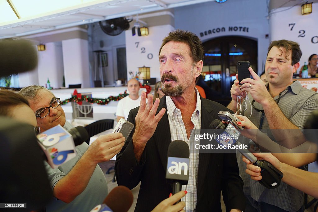 Anti-Virus Software Magnate John McAfee Back In U.S. After Fleeing Belize For Guatemala