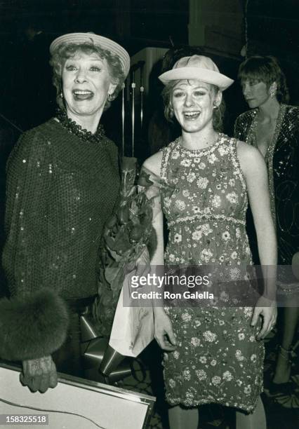 Actress Gwen Verdon and daughter Nicole Fosse attend New York Telephone's A Gala Musical Tribute to Gwen Verdon and Cy Coleman Dinner and Stage...