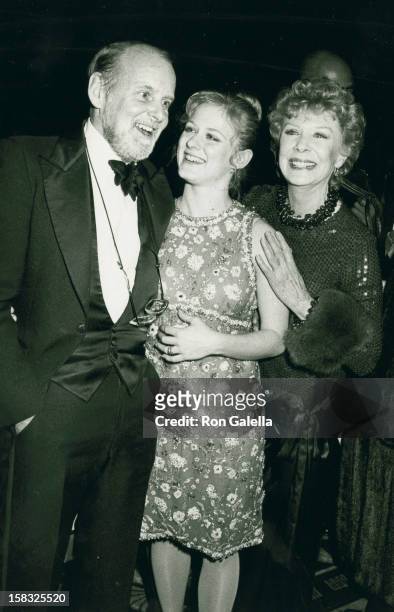 Director Bob Fosse, actress Gwen Verdon and daughter Nicole Fosse attend New York Telephone's A Gala Musical Tribute to Gwen Verdon and Cy Coleman...