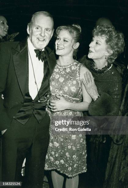 Director Bob Fosse, actress Gwen Verdon and daughter Nicole Fosse attend New York Telephone's A Gala Musical Tribute to Gwen Verdon and Cy Coleman...