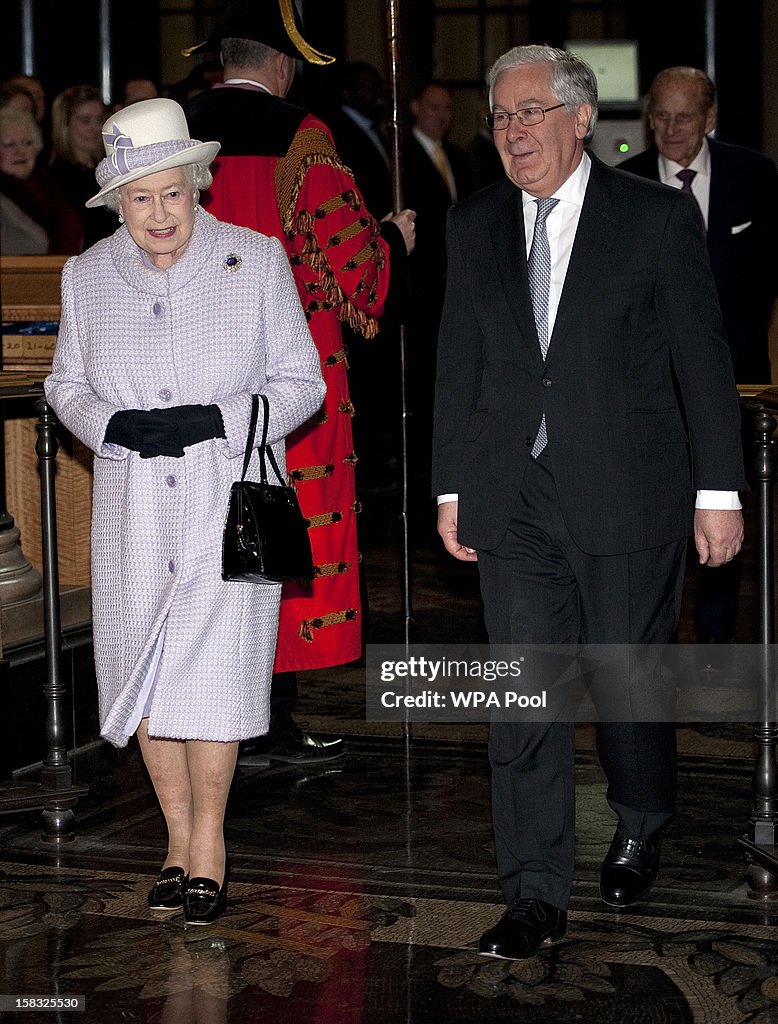 Queen Elizabeth II And The Duke Of Edinburgh Visit The Bank Of England