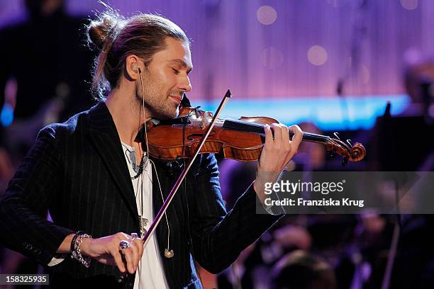 David Garrett performs during the 18th Annual Jose Carreras Gala - Rehearsals on December 13, 2012 in Leipzig, Germany.