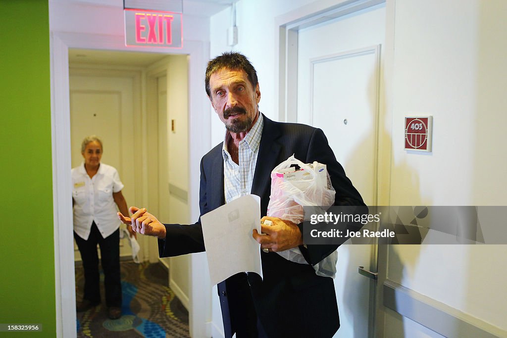 Anti-Virus Software Magnate John McAfee Back In U.S. After Fleeing Belize For Guatemala
