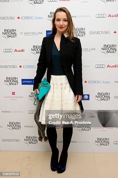 Perdita Weeks attends the English National Ballets Christmas Party at St Martins Lane Hotel on December 13, 2012 in London, England.