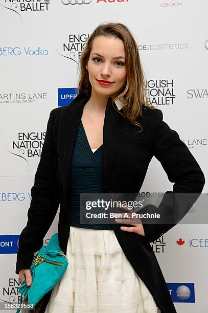 Perdita Weeks attends the English National Ballets Christmas Party at St Martins Lane Hotel on December 13, 2012 in London, England.