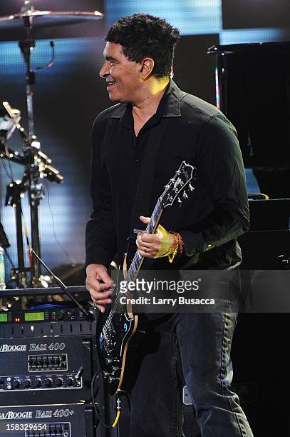Pat Smear performs at "12-12-12" a concert benefiting The Robin Hood Relief Fund to aid the victims of Hurricane Sandy presented by Clear Channel...