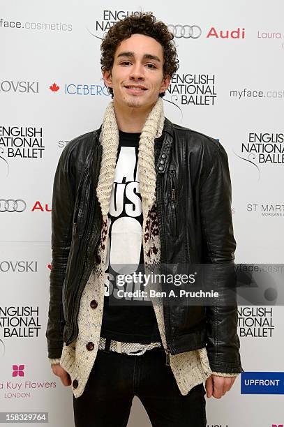 Robert Sheehan attends the English National Ballets Christmas Party at St Martins Lane Hotel on December 13, 2012 in London, England.