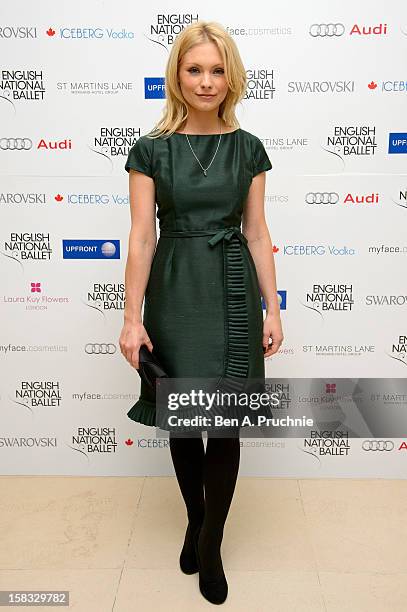 Myanna Buring attends the English National Ballets Christmas Party at St Martins Lane Hotel on December 13, 2012 in London, England.