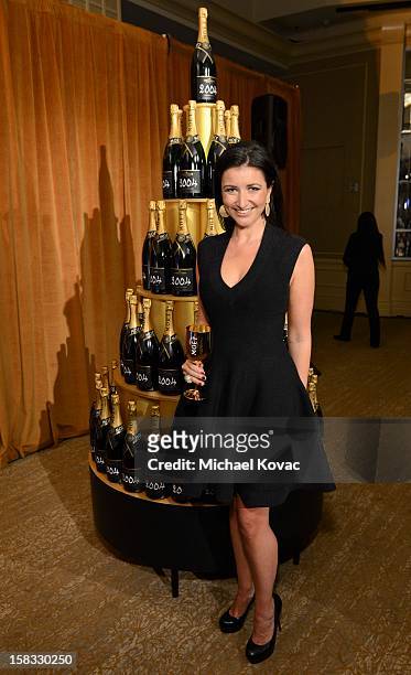 Moet's Julia Fitzroy toasts the 70th Annual Golden Globe Nominations with Moet & Chandon at the The Beverly Hilton on December 13, 2012 in Los...
