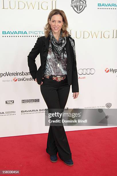 Carin C. Tietze attends Ludwig II - Germany Premiere at Mathaeser Filmpalast on December 13, 2012 in Munich, Germany.