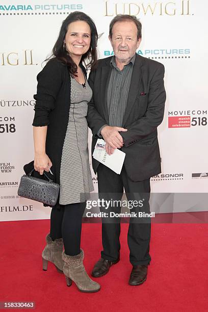 Rita Serra-Roll and Gernot Roll attend Ludwig II - Germany Premiere at Mathaeser Filmpalast on December 13, 2012 in Munich, Germany.