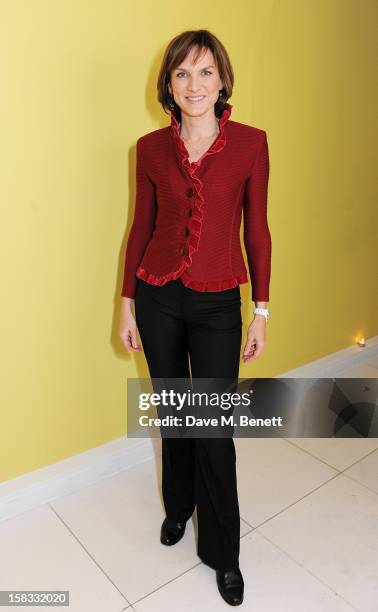 Fiona Bruce attends the English National Ballet Christmas Party at St Martins Lane Hotel on December 13, 2012 in London, England.