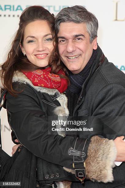 Kristina Naefe and Stephen Sikder attend Ludwig II - Germany Premiere at Mathaeser Filmpalast on December 13, 2012 in Munich, Germany.