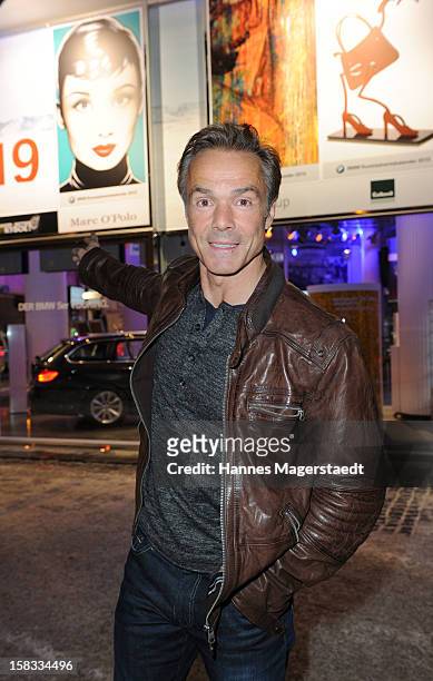 Actor Hannes Jaenicke attends the BMW Adventskalender opening at the BMW Pavillion on December 13, 2012 in Munich, Germany.