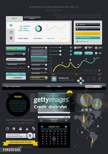 Elements Of User Interface For Web High-Res Vector Graphic - Getty Images