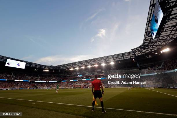 General view during the Premier League Summer Series match between Brighton & Hove Albion and Newcastle United at Red Bull Arena on July 28, 2023 in...