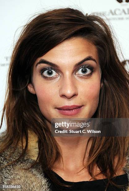Natalia Tena attends as The Academy of Motion Picture Arts and Sciences honours director Pedro Almodovar at Curzon Soho on December 13, 2012 in...