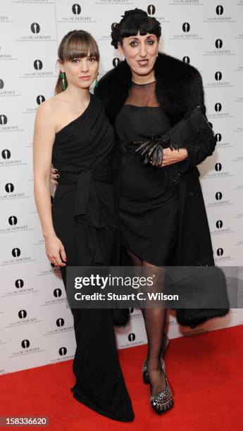 Leonor Watling and Rossy De Palma attend as The Academy of Motion Picture Arts and Sciences honours director Pedro Almodovar at Curzon Soho on...