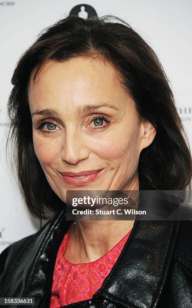 Kristin Scott Thomas attends as The Academy of Motion Picture Arts and Sciences honours director Pedro Almodovar at Curzon Soho on December 13, 2012...