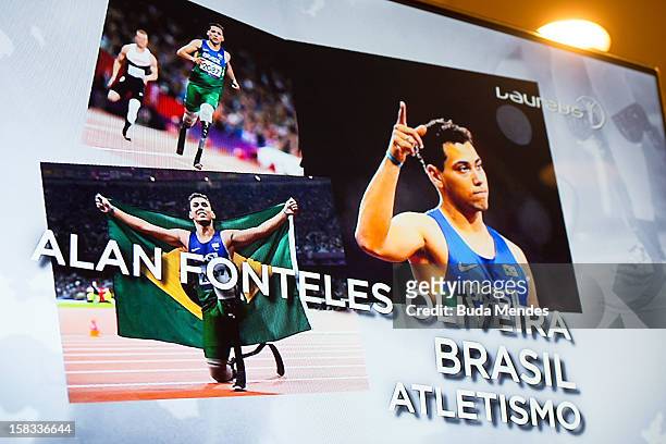 Alan Oliveira of Brazil is one of the Nominees for the 2012 Laureus World Sports Awards at Windsor Atlantica Hotel on December 13, 2012 in Rio De...