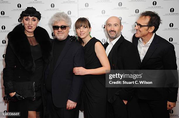 Rossy De Palma, Pedro Almodovar, Leonor Watling, Javier Camara and Alberto Iglesias attend as The Academy of Motion Picture Arts and Sciences honours...
