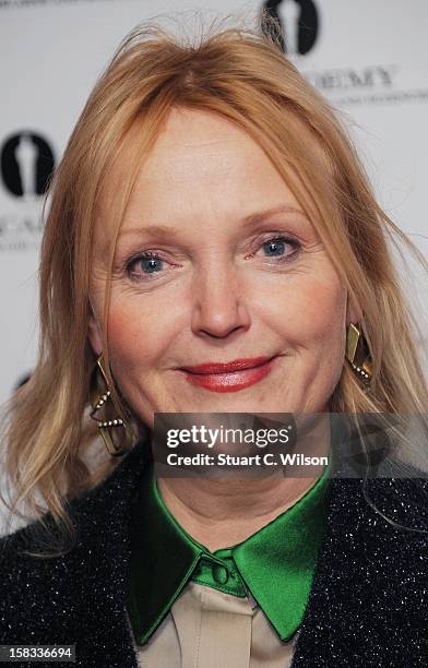 Miranda Richardson attends as The Academy of Motion Picture Arts and Sciences honours director Pedro Almodovar at Curzon Soho on December 13, 2012 in...