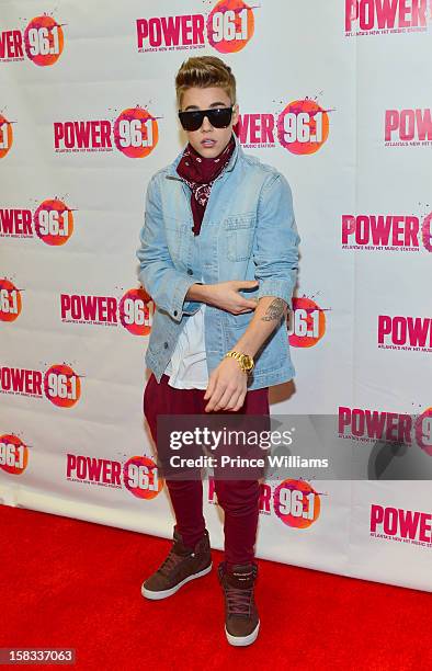 Justin Bieber attends Power 96.1's Jingle Ball 2012 at Phillips Arena on December 12, 2012 in Atlanta, Georgia.