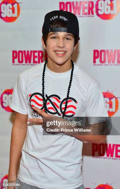 Austin Mahone attends Power 96.1's Jingle Ball 2012 at Phillips Arena on December 12, 2012 in Atlanta, Georgia.