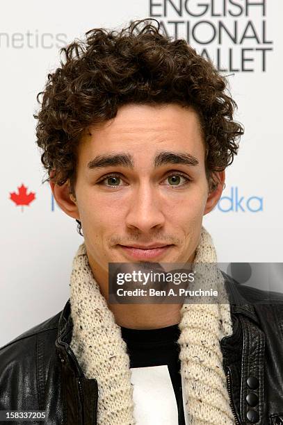 Robert Sheehan attends the English National Ballets Christmas Party at St Martins Lane Hotel on December 13, 2012 in London, England.