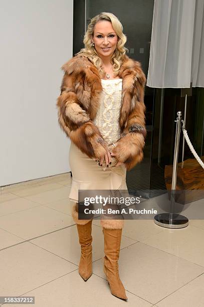 Kristina Rihanoff attends the English National Ballets Christmas Party at St Martins Lane Hotel on December 13, 2012 in London, England.