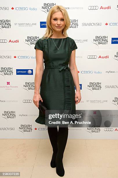 Myanna Buring attends the English National Ballets Christmas Party at St Martins Lane Hotel on December 13, 2012 in London, England.