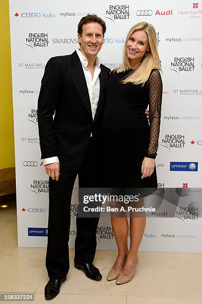 Zoe Cole and Brendan Cole attends the English National Ballets Christmas Party at St Martins Lane Hotel on December 13, 2012 in London, England.