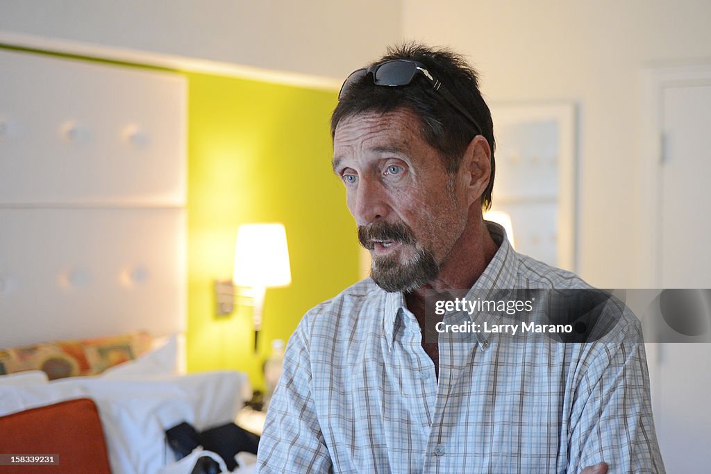 Belize Fugitive John McAfee Lands In Miami And Visits South Beach