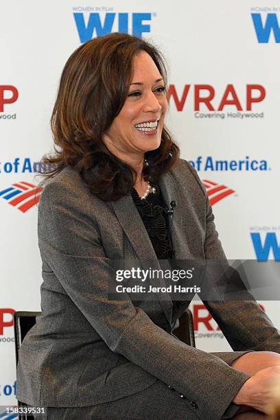 California Attorney General Kamala Harris attends TheWrap's "Power of Leadership" brunch at Scarpetta on December 13, 2012 in Los Angeles, California.
