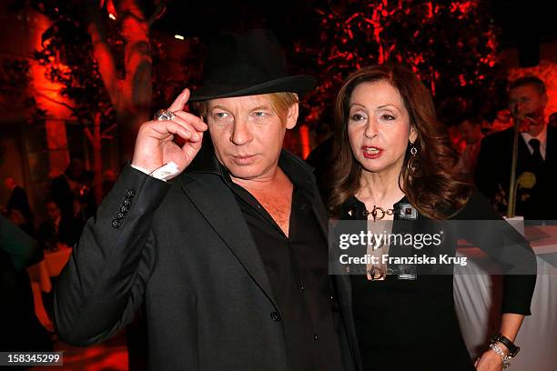 Ben Becker and Vicky Leandros attend the 18th Annual Jose Carreras Gala on December 13, 2012 in Leipzig, Germany.