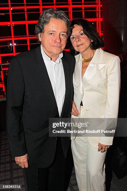 Architect Christian de Portzamparc and guest attend the Arop Gala event for Carmen new production launch at Opera Bastille on December 13, 2012 in...