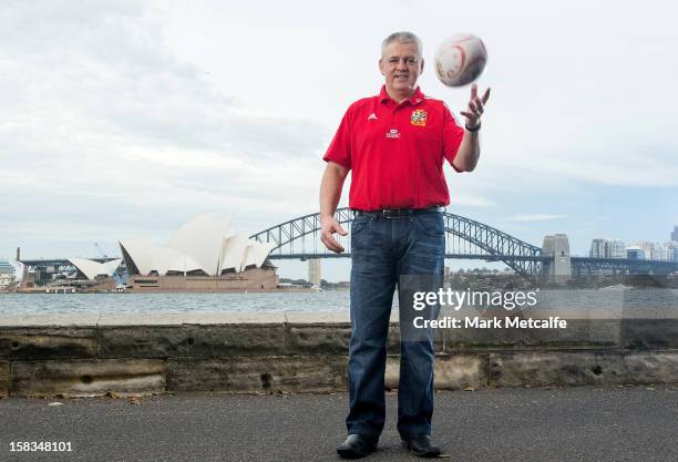 Warren Gatland, Head Coach of The British & Irish Lions, visits Sydney with HSBC, Principal Partner of The British & Irish Lions at Mrs Macquarie's...