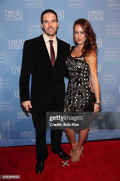 Baseball star Barry Zito and wife Amber Zito attend "An Intimate Night of Jazz" hosted by The David Lynch Foundation at Frederick P. Rose Hall, Jazz...